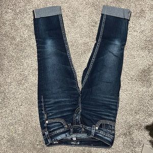 Silver jeans, unworn! Mid capri!